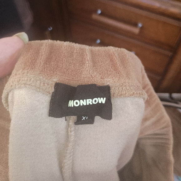 MONROW LADIES WOMENS XL VELOUR SWEATPANTS PANTS EXC SHAPE $98 - Picture 3 of 3